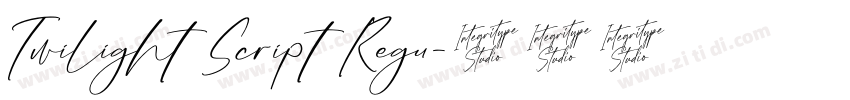 Twilight Script Regu字体转换